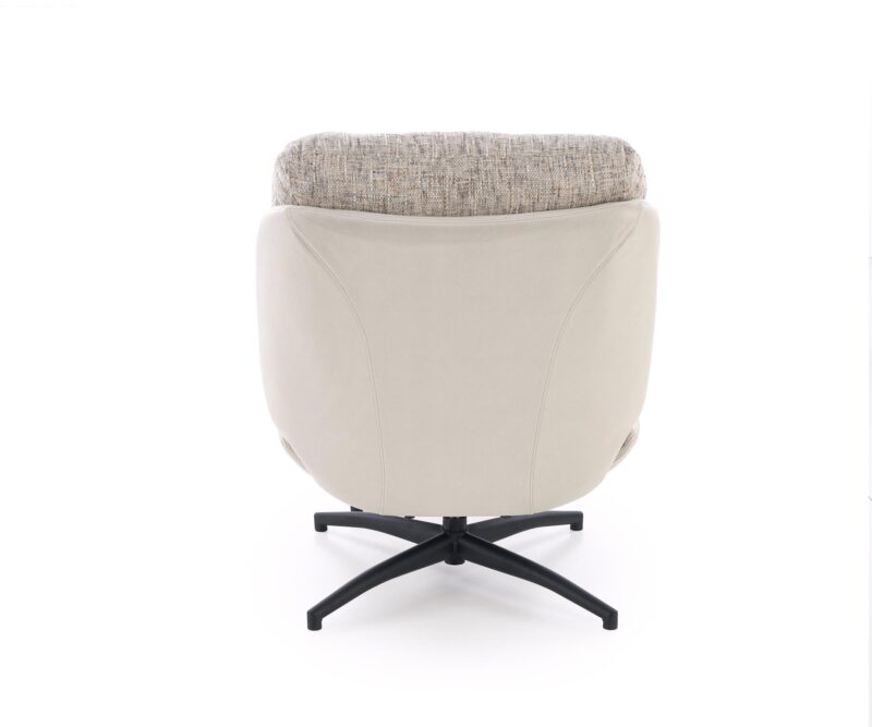 KRONOS nojatuoli ottomaanilla, beige / monivärinen