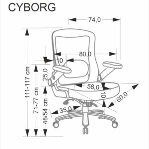 CYBORG o.chair musta