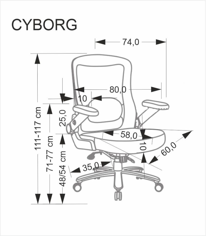 CYBORG o.chair musta