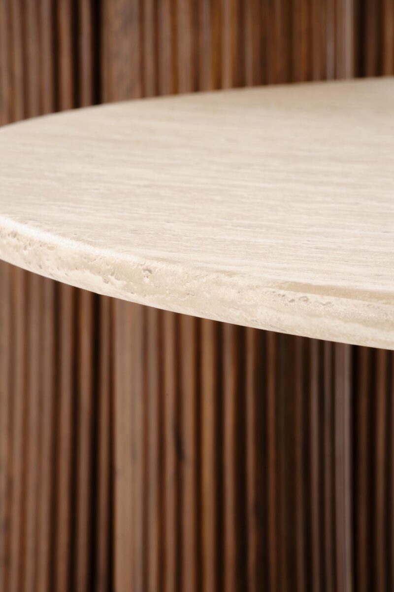 DOROTEA c.table travertiini / pähkinä