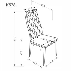 K578 tuoli musta/musta