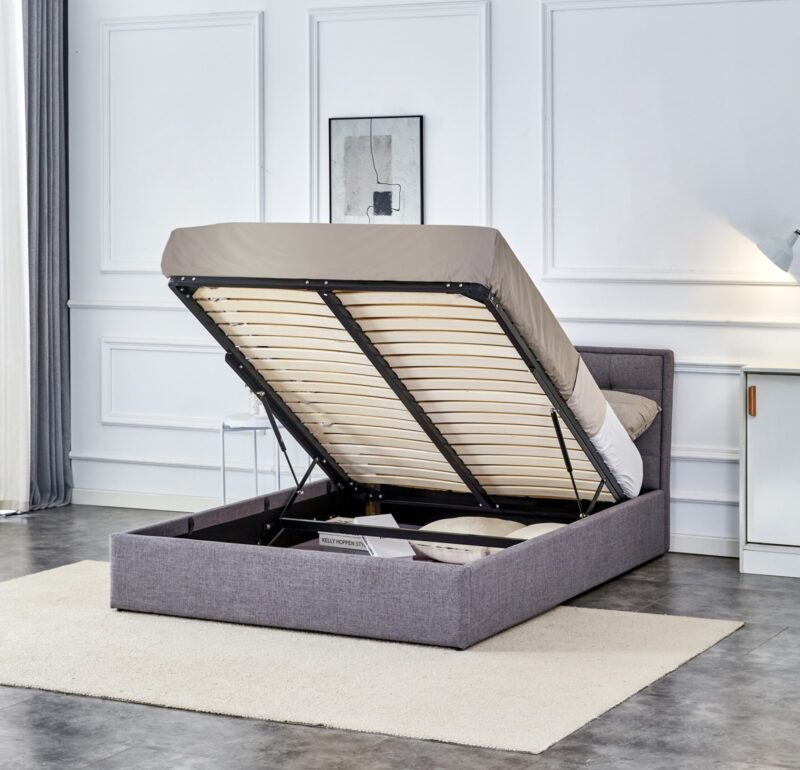 PAMA 140x200 sängi, jossa on pesukasti