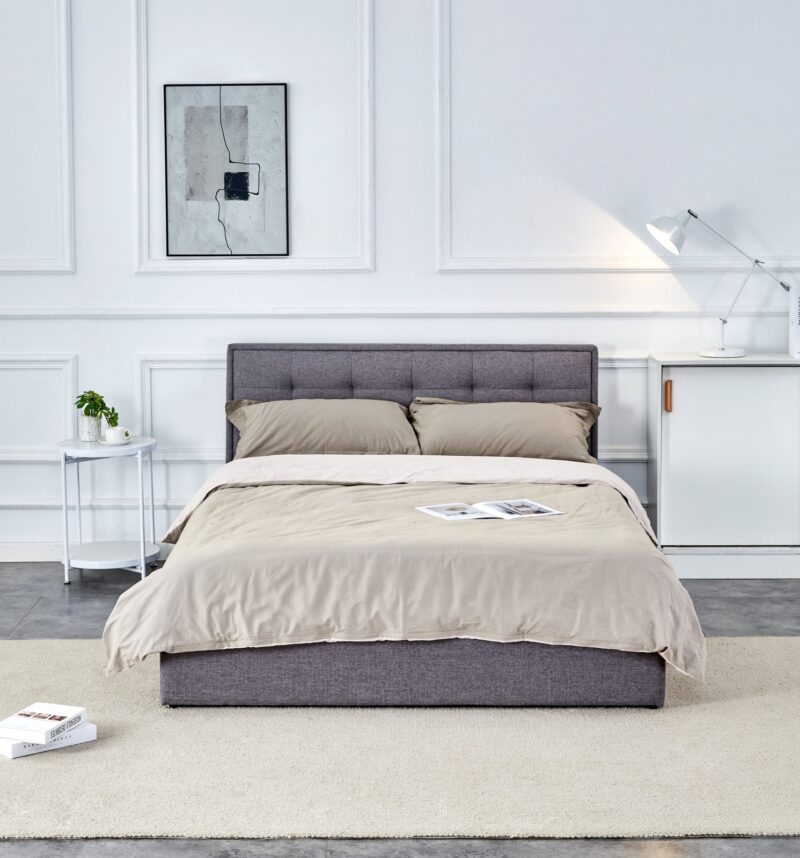 PAMA 140x200 sängi, jossa on pesukasti