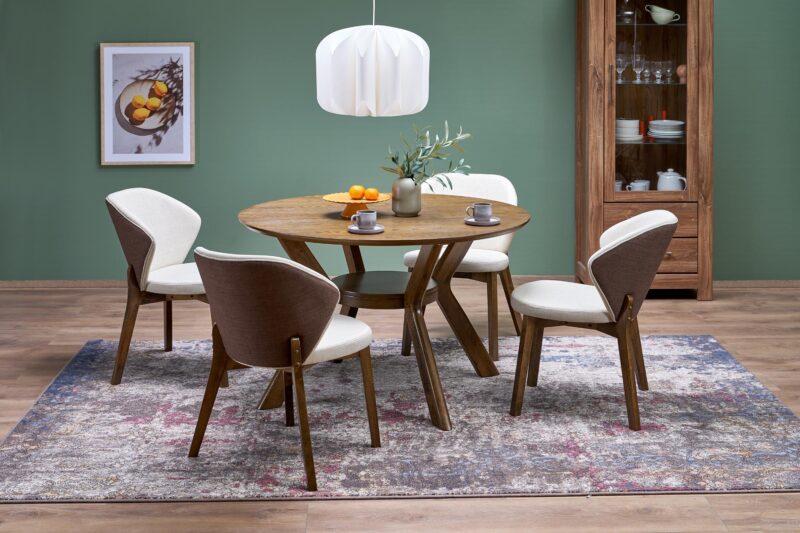 K583 tuoli, pähkinä / ruskea / beige