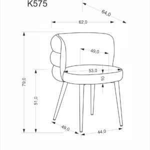 K575 tuoli, harmaa