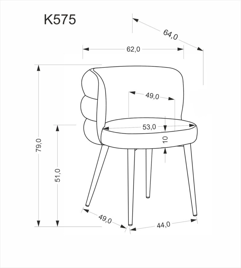 K575 tuoli, harmaa