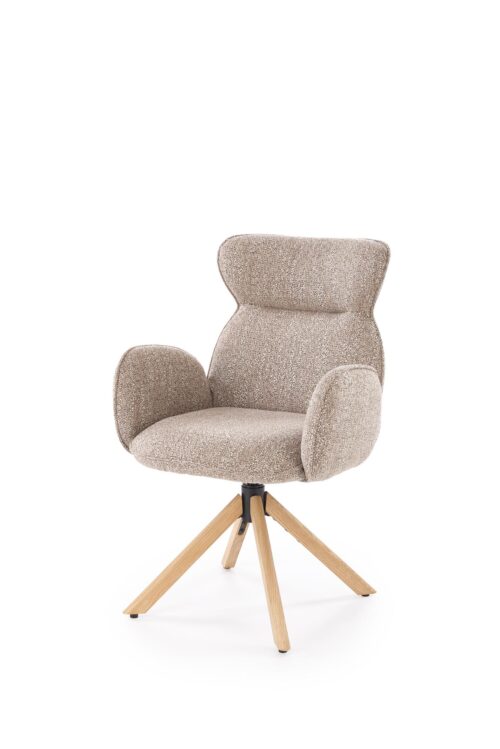 K585 tuoli, tumma beige / luonnontammea