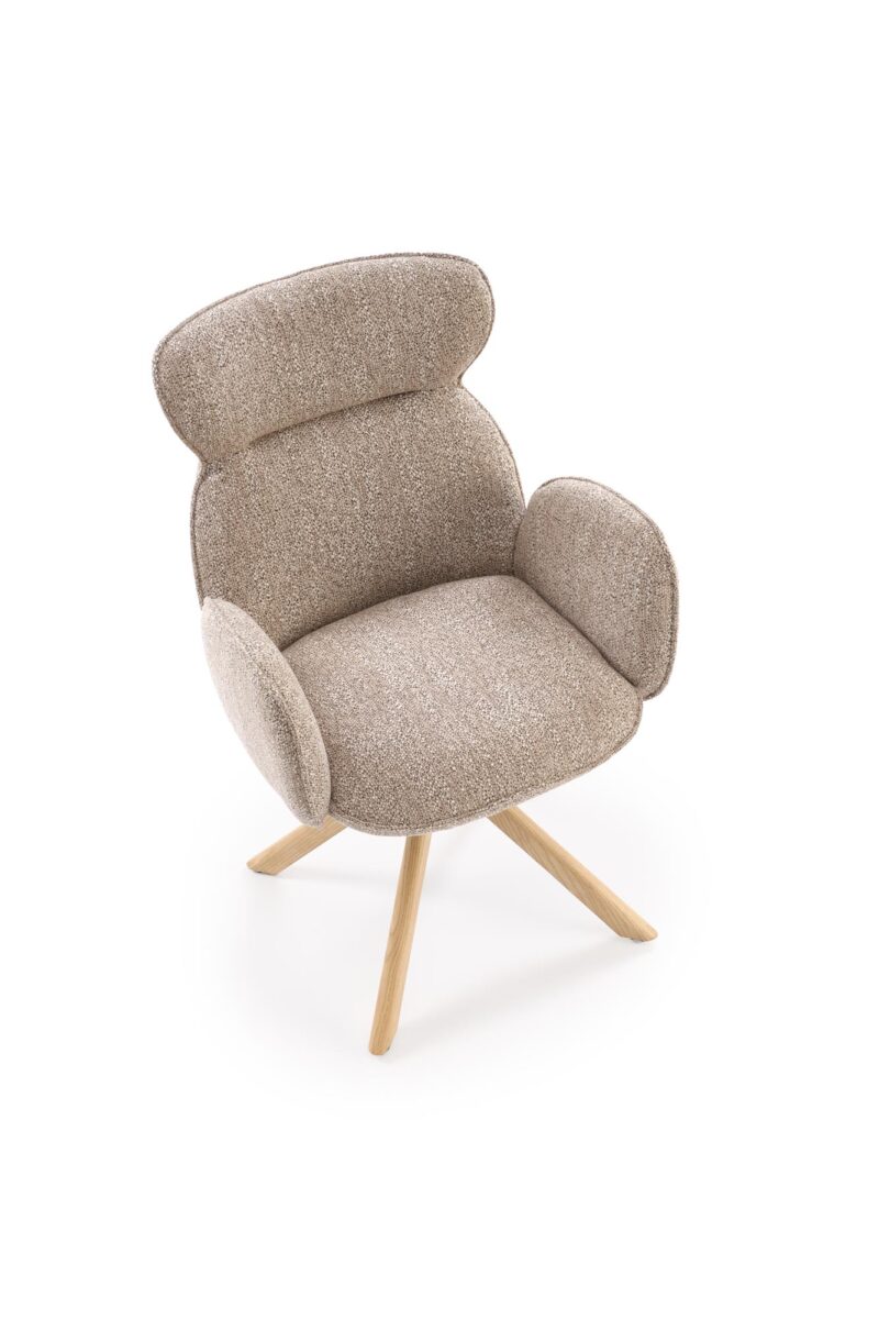 K585 tuoli, tumma beige / luonnontammea