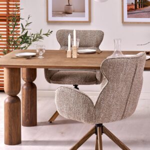 K585 tuoli, tumma beige / luonnontammea