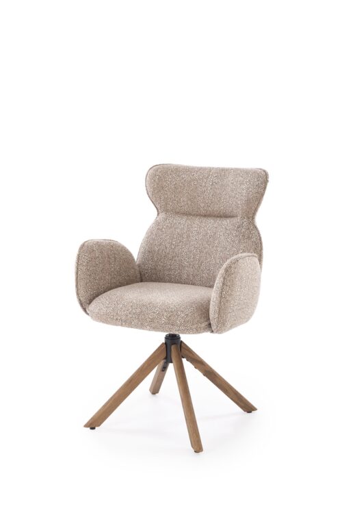 K585 tuoli, tumma beige / pähkinä