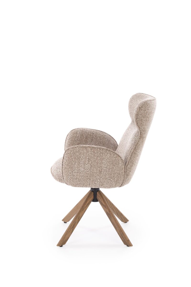 K585 tuoli, tumma beige / pähkinä