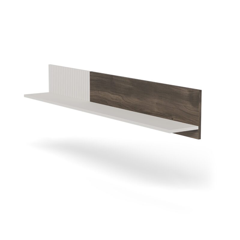 Seinähylly RAVENO 2 P-1, kashmir / pähkinä / musta