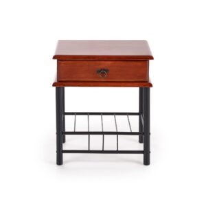 Yöpöytä FIONA, tumma kirsikka / musta