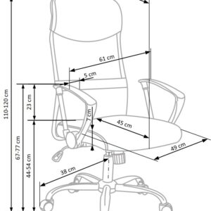 Toimistotuoli VIRE, ruskea