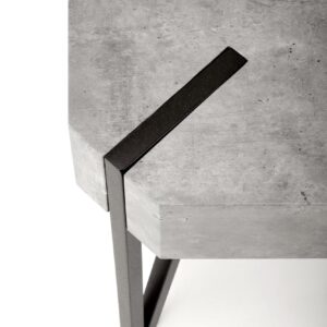 Kahvipöytä EMILY, betoni / musta