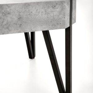 Kahvipöytä EMILY, betoni / musta