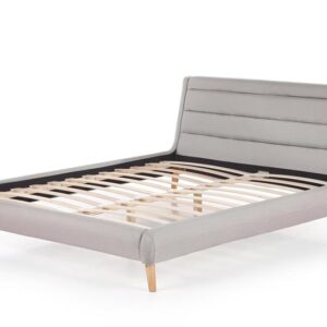 Sänky ELANDA 160x200, vaaleanharmaa