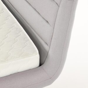 Sänky ELANDA 160x200, vaaleanharmaa