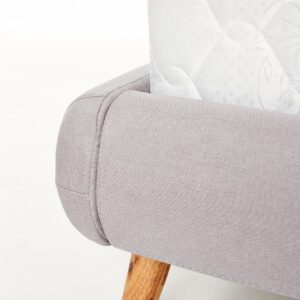 Sänky ELANDA 160x200, vaaleanharmaa