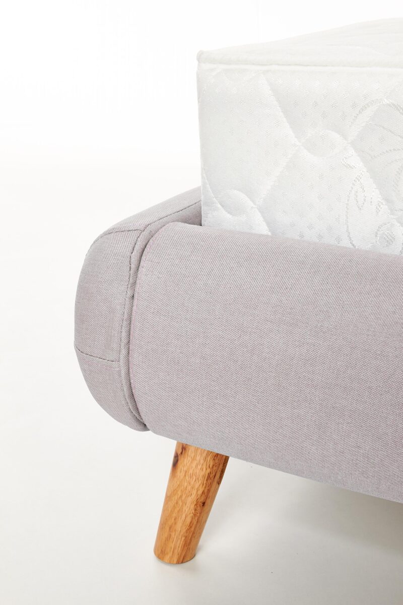 Sänky ELANDA 160x200, vaaleanharmaa