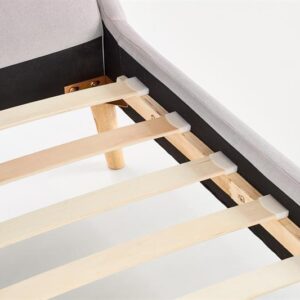 Sänky ELANDA 160x200, vaaleanharmaa