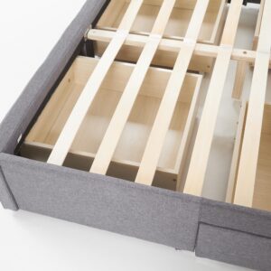 Sänky ALVICA, laatikoilla