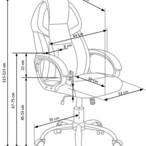 Toimistotuoli ALONIS, musta / valkoinen