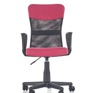 Toimistotuoli TIMMY, vaaleanpunainen / musta