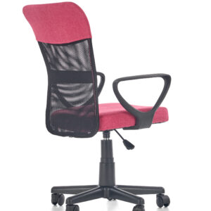 Toimistotuoli TIMMY, vaaleanpunainen / musta