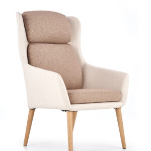 Nojatuoli PURITO, beige / ruskea