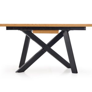 Ruokapöytä BELONA, tammi / musta