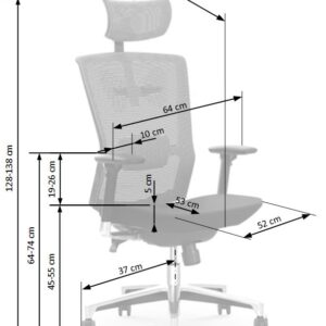 Konttorituoli AMBREN, musta