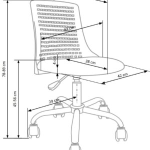 Toimistotuoli PURE, vaaleanpunainen