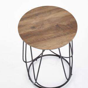 Kahvipöytä NUBIRA, musta / tammi