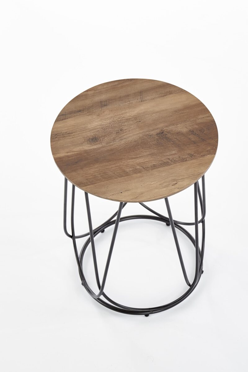 Kahvipöytä NUBIRA, musta / tammi