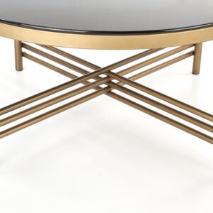 Kahvipöytä ISMENA kullankeltainen / musta