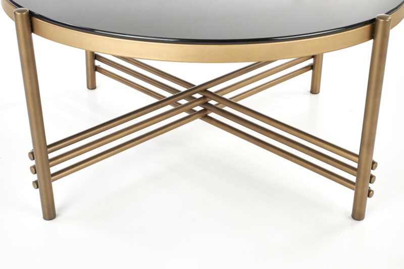 Kahvipöytä ISMENA kullankeltainen / musta