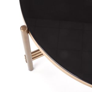 Kahvipöytä ISMENA kullankeltainen / musta