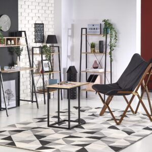 Hylly NARVIN REG1, musta / sonoma tammi