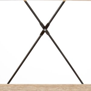 Hylly NARVIN REG1, musta / sonoma tammi