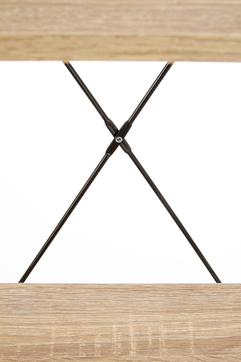 Hylly NARVIN REG1, musta / sonoma tammi