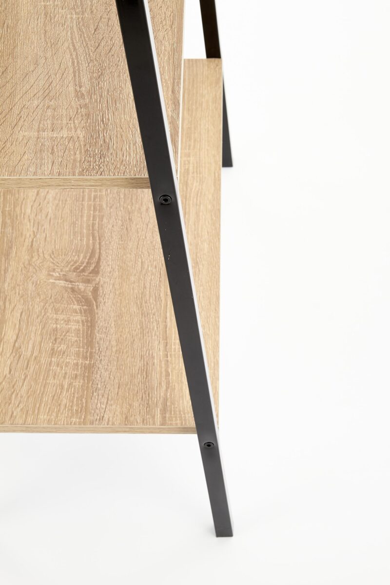 Hylly NARVIN REG1, musta / sonoma tammi