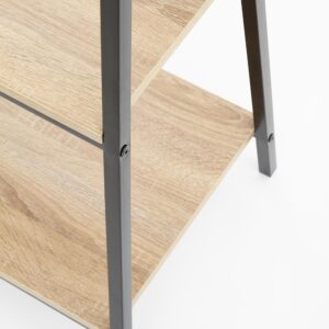 Hylly NARVIN REG1, musta / sonoma tammi