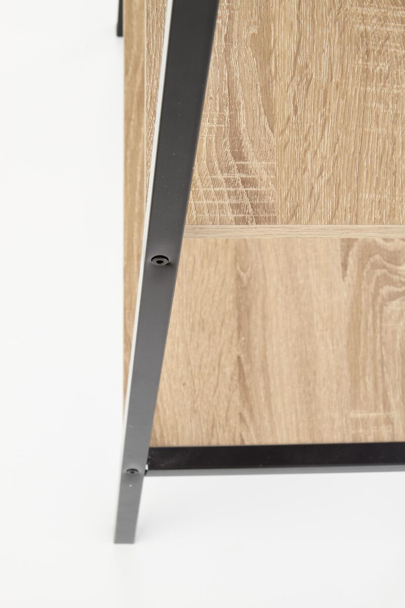 Hylly NARVIN REG1, musta / sonoma tammi