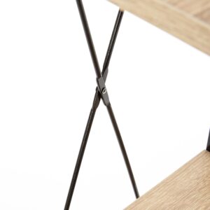 Hylly NARVIN REG1, musta / sonoma tammi