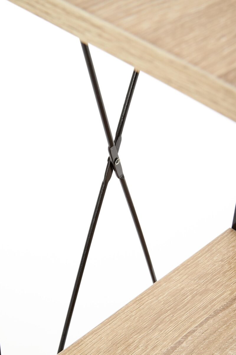 Hylly NARVIN REG1, musta / sonoma tammi