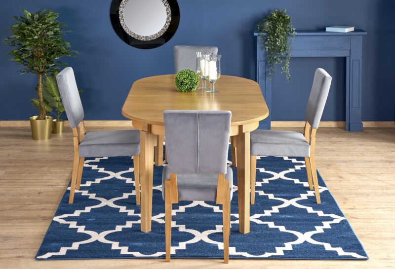 Pyöreä ruokapöytä SORBAS, tammi