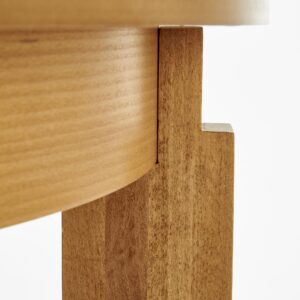 Pyöreä ruokapöytä SORBAS, tammi