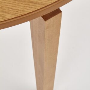 Pyöreä jatkettava ruokapöytä Sorbas hunaja tammia