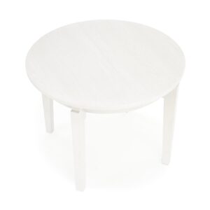 Pyöreä ruokapöytä SORBAS, valkoinen
